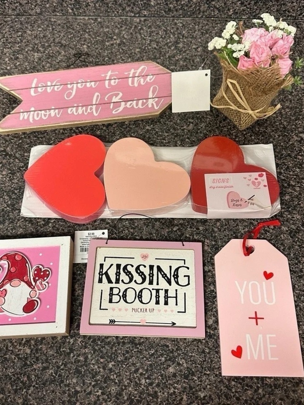 Heart-Shaped Bath Sponge Trio - Pink & Red